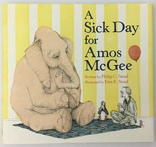 Philip Erin Stead A Sick Day for Amos McGee Signed First Edition Caldecott